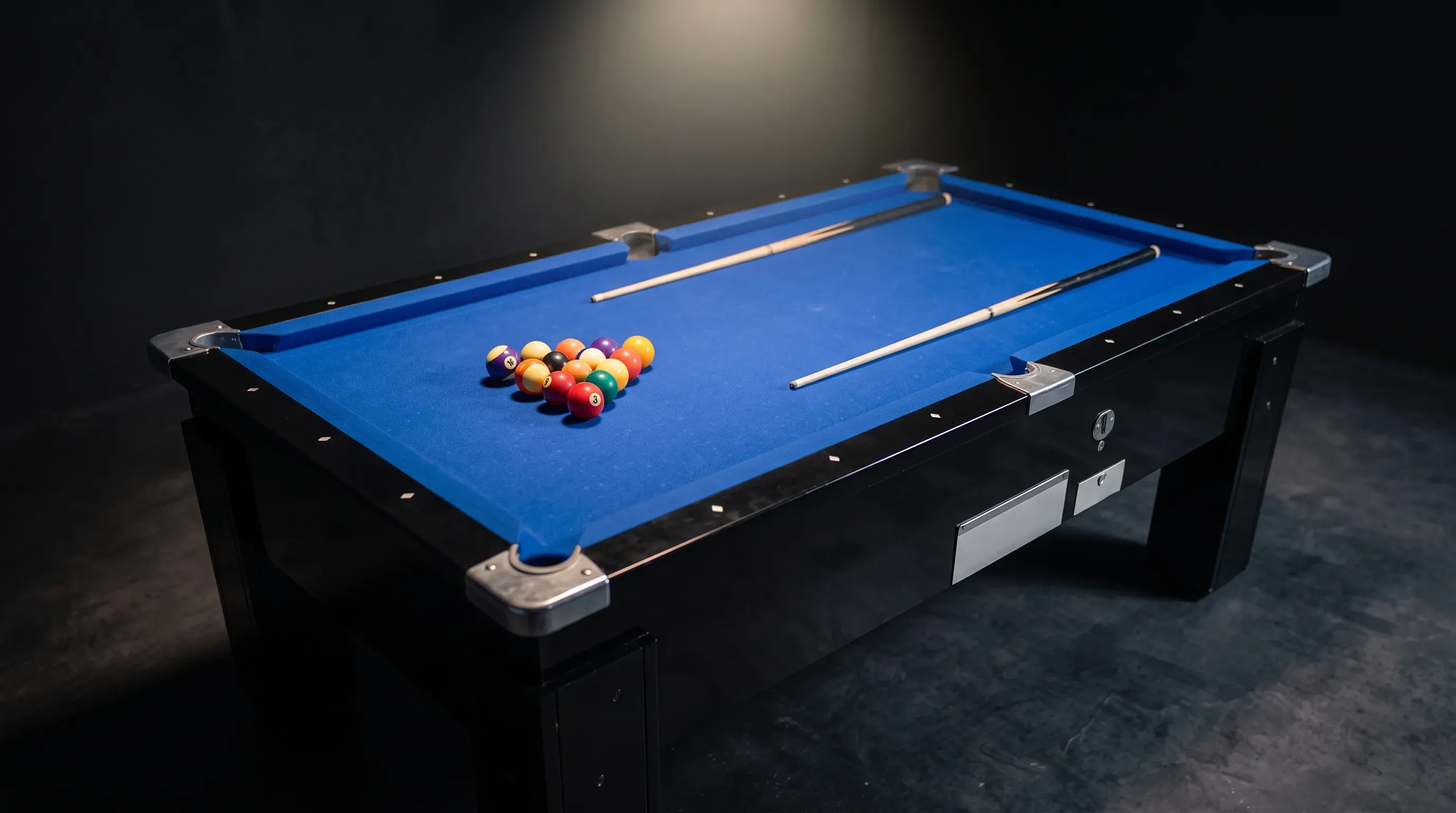 Mesa de bilhar de 4 pés azul do Bilhar Brasa